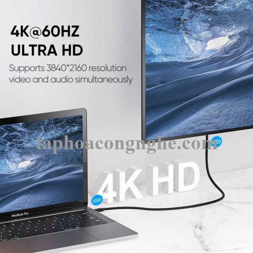 Ugreen 50229 0.5M màu đen Dây USB Type-C sang USB Type-C US266 30050229